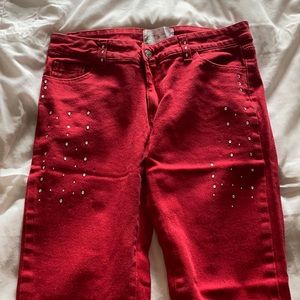 Red pants